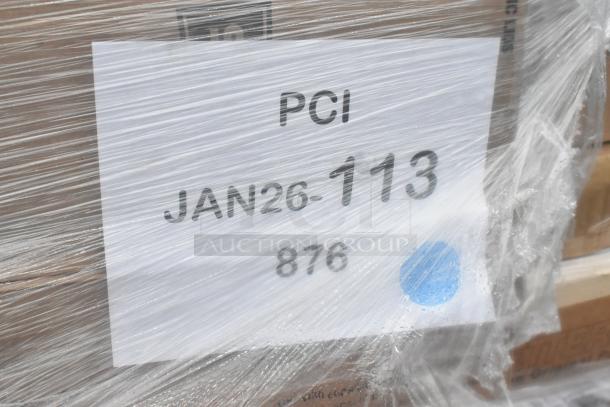 25 brand new scratch and dent items, including lids, portion cups, and tongs. Packaged with PCI JAN26-113 label.