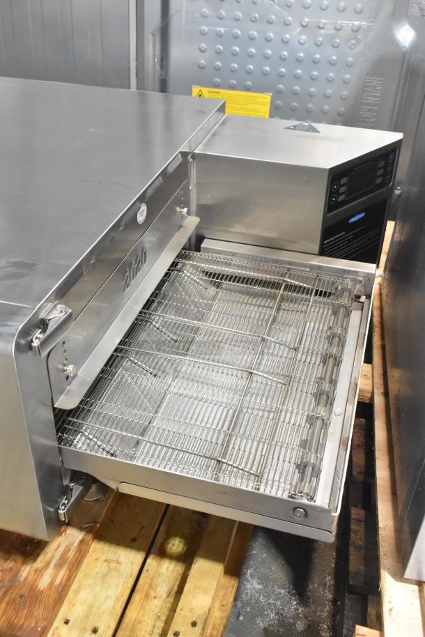 2021 Turbochef HhC2020 commercial rapid cook conveyor oven. Stainless steel, electric, 208/240 volts, 3 phase.