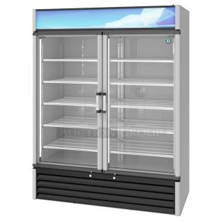 Brand new Hoshizaki RM-49-HC commercial 2-door cooler merchandiser. Scratch and dent, 115V, 1 phase.