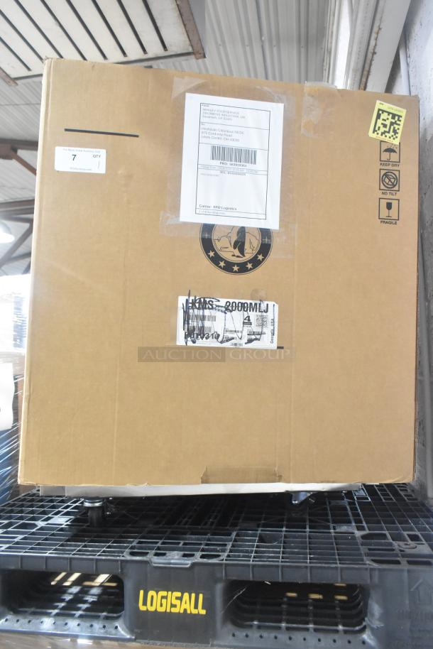 Brand new 2025 Hoshizaki KMS-2000MLJ ice machine head in packaging. Scratch and dent condition, 1938 lb/24hr capacity.
