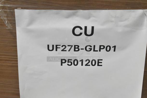 2024 Hoshizaki UF27B-GLP01 undercounter cooler merchandiser, scratch and dent, 115V, 1 phase, label marked "CU P50120E".