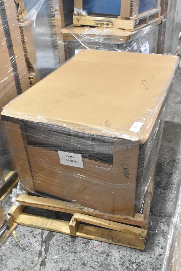 Brand new Hoshizaki CR49A chef base cooler, 2023 model. Features 2 drawers, 115 Volts. Minor scratches, packaged.