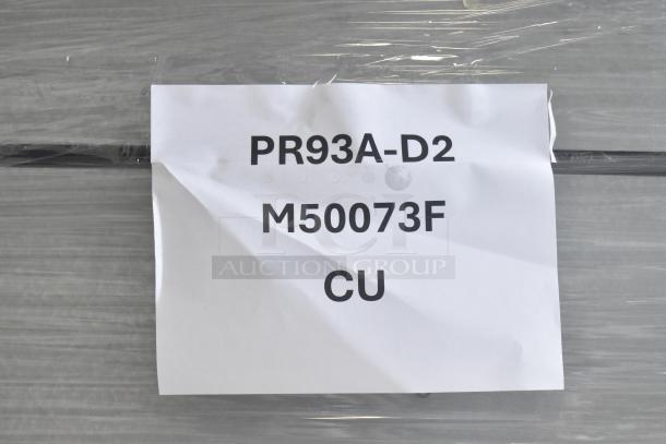 Brand new 2025 Hoshizaki PR93A-D2 Commercial Pizza Prep Table, 115V, 1 Phase. Scratch and dent condition, tag with model details.