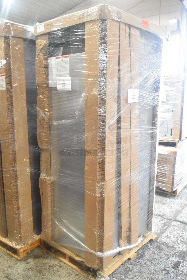 Brand new 2025 Hoshizaki R1A-FSL Reach In Freezer, model F1A-HG, in packaging. Scratch and dent condition, 115V, 1-phase.