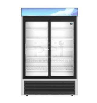 BRAND NEW 2024 Hoshizaki RM-45-SD-HC commercial 2-door cooler. Scratch and dent. 115V, 1 Phase. Includes white wire shelves.