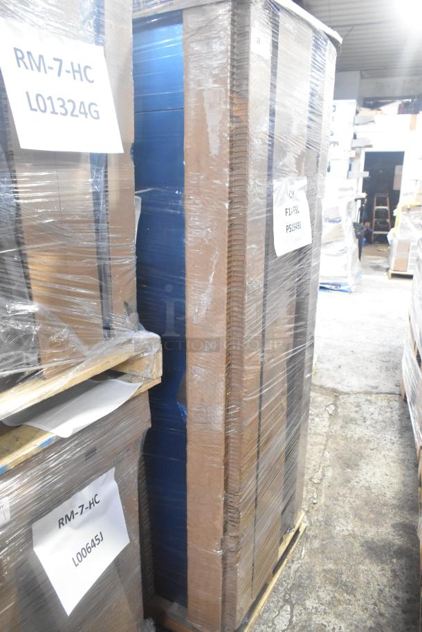 Brand new 2024 Hoshizaki F1A-FSL single door freezer, 115 volts, 1 phase, wrapped, labeled scratch and dent condition.