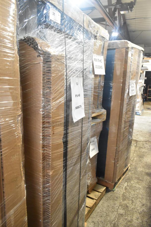 BRAND NEW 2025 Hoshizaki F1A-HG reach-in freezer, 2 half doors, 115V, 1 phase. In packaging with labels. Scratch and dent condition.