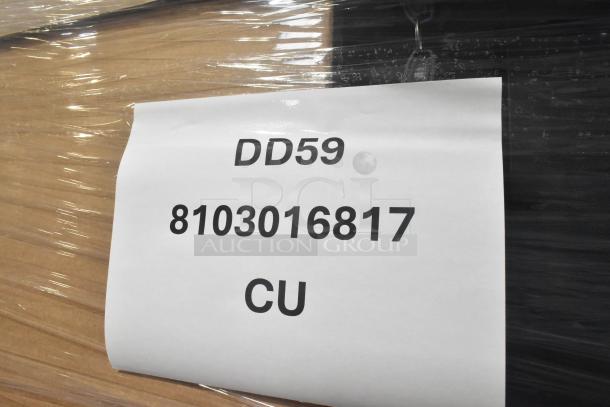 Brand new Hoshizaki DD59 kegerator, 2024 model, with packaging. Features two towers, 115V, 1 phase. Marked "DD59."