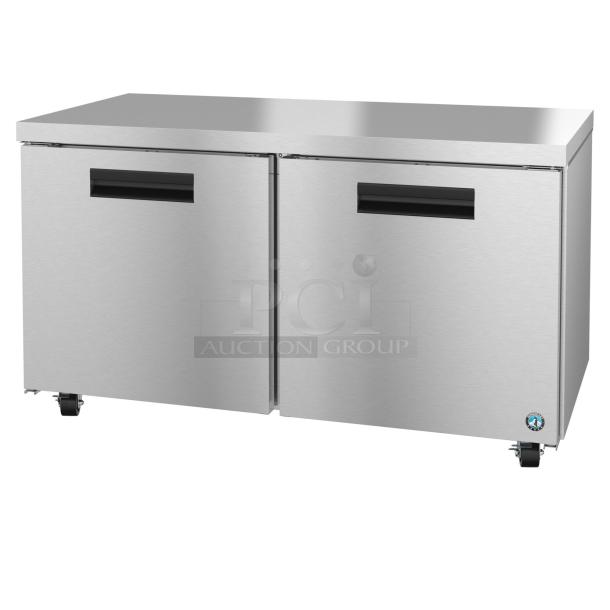 Brand new Hoshizaki SD-271 commercial undercounter freezer, UF60A model, 2025, two doors, 115V, 1 phase. Scratch and dent.