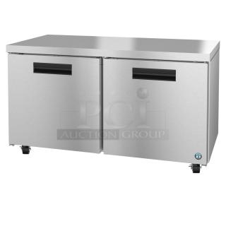 Brand new Hoshizaki SD-271 commercial undercounter freezer, UF60A model, 2025, two doors, 115V, 1 phase. Scratch and dent.