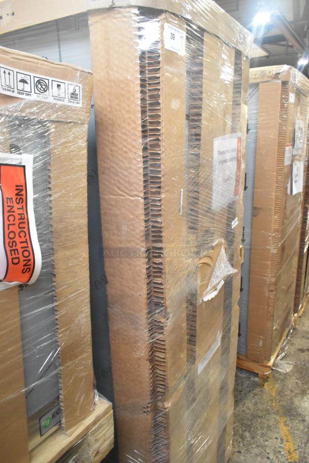 2024 Hoshizaki HC1A-FS Commercial Warming Cabinet, brand new with packaging, visible scratch and dent. “Instructions Enclosed” label.