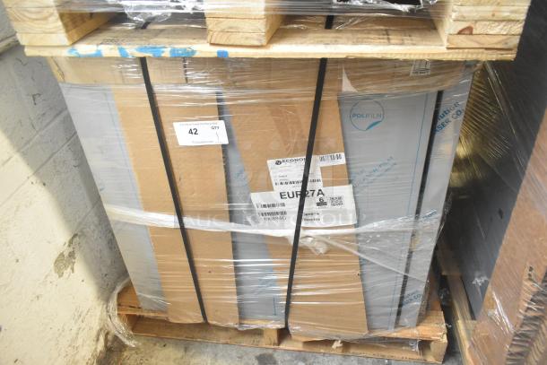 Brand new Hoshizaki EUR27A undercounter cooler, 2022 model. Scratch and dent condition, 115V, 1 phase. Box labeled.