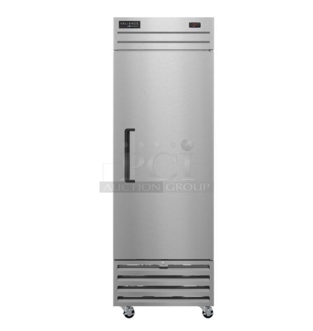 Brand new 2025 Hoshizaki VR1A-FS single door cooler. Scratch and dent. 115V, 1 phase. Commercial-grade, stainless steel.