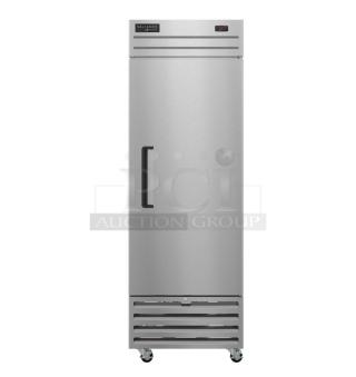 Brand new 2025 Hoshizaki VR1A-FS single door cooler. Scratch and dent. 115V, 1 phase. Commercial-grade, stainless steel.