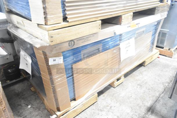 Brand new 2025 Hoshizaki CR72A commercial 4-drawer chef base, scratch and dent condition, 115V, wrapped on pallet.