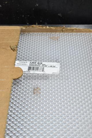 Lithonia Lighting L2GT A12 lens for 2x4 light fixture, dimensions 22"x46.24", in original packaging, visible label.