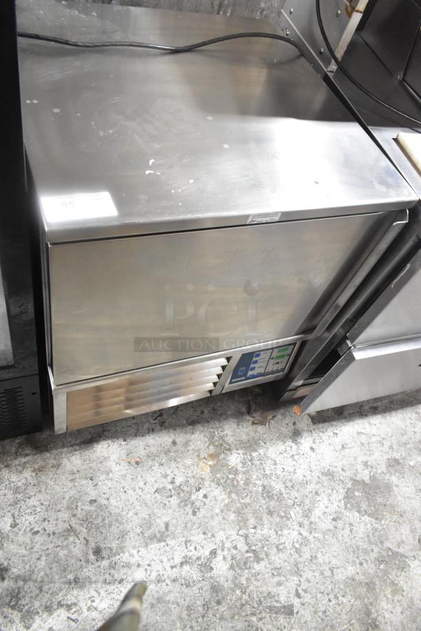 Irinox Commercial Single Door Blast Chiller with Probe. Stainless steel, 208V, 1 Phase. Control panel visible. Good condition.