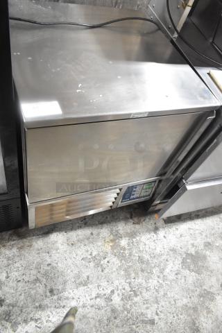 Irinox Commercial Single Door Blast Chiller with Probe. Stainless steel, 208V, 1 Phase. Control panel visible. Good condition.
