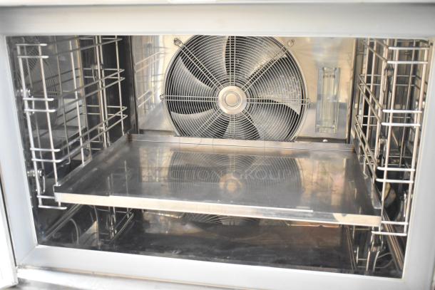 Irinox commercial single door blast chiller with probe, stainless steel interior, 208 volts, 1 phase, excellent condition.