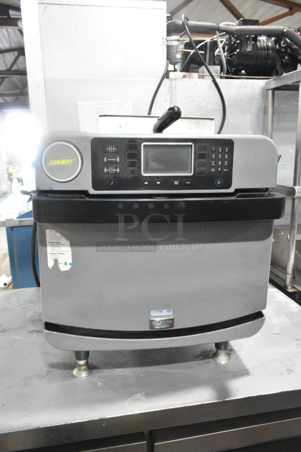 Turbochef Encore 2 rapid cook oven, commercial countertop, electric powered, 208/240V, 1 phase, digital controls, Subway branding.