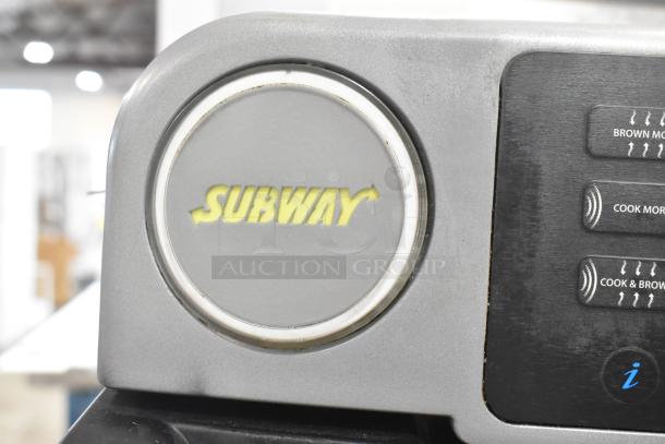 Turbochef Encore 2 rapid cook oven, Subway logo, electric, 208/240V, 1 phase. Appears in used condition.