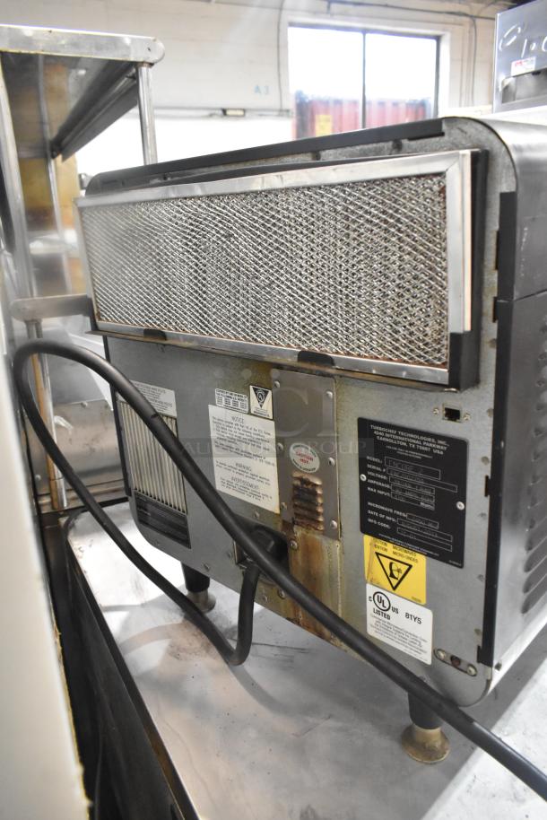 Turbochef Encore 2 Rapid Cook Oven, commercial countertop, electric, 208/240V, 1 phase, visible labels and power cord.