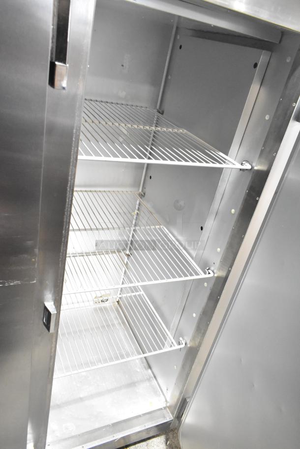 Traulsen RRI232LUT-FHS 3 Door Commercial Reach-In Freezer, 115V, 1 Phase, stainless steel, spacious interior, adjustable wire shelves.