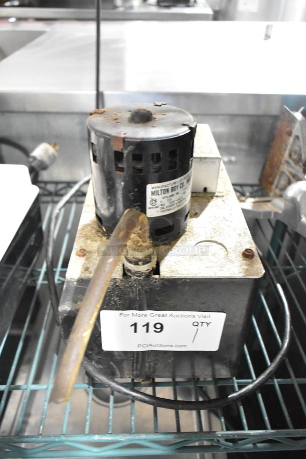 Hartell PAB-1 Automatic Condensate Pump, 115V, 1 Phase. Used condition with wear. Includes visible manufacturer label.