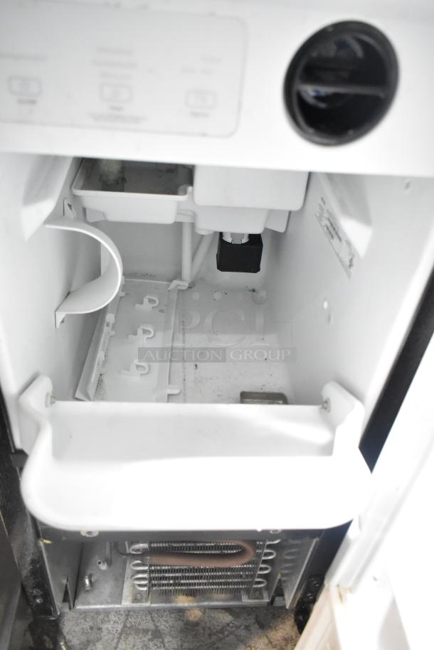 Maytag MIM1555ZRS 0 Ice Machine, 115V, 1 Phase, internal view, self-contained, clean condition.