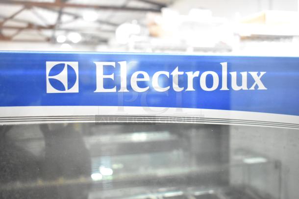 Electrolux Air-o-convect Touchline commercial oven, model 9F92225200, on stand with casters, visible Electrolux logo.