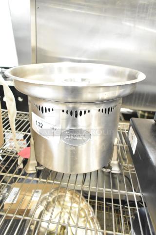 Sephra CF27 Countertop Fountain, stainless steel, 115 volts, 1 phase, visible logo. Auction tag reads "132 QTY".