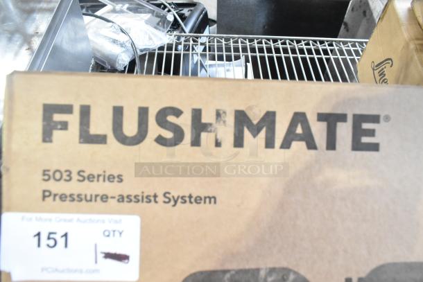 Flushmate M-101526-F3B 501A/501B, 1.6 GPF Replacement System, pressure-assist, new scratch and dent. Box shows "503 Series."