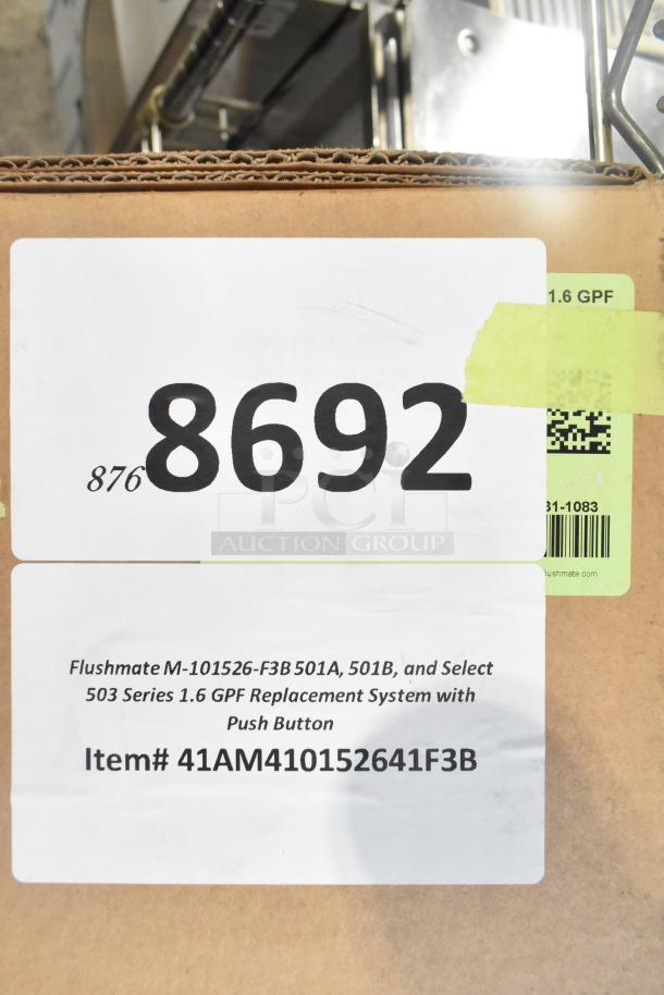 Flushmate M-101526-F3B 501A/501B 1.6 GPF replacement, brand new with minor scratches; box labeled, item #41AM410152641F3B.
