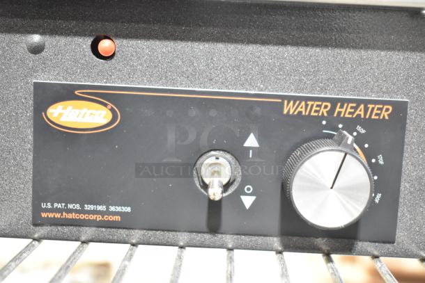 Hatco FR-9B Food Rethermalizer control panel with temperature knob, toggle switch, and Hatco branding. 480 Volts, 3 Phase.