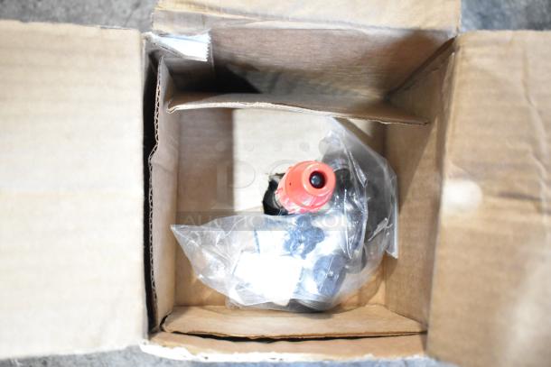 Brand new Vitamix 001442 Rinse-O-Matic, in box, scratch and dent condition, for 64 oz blender jars, red nozzle visible.