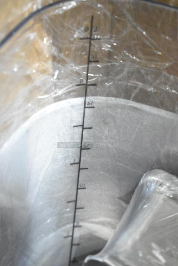 BRAND NEW Crathco 385600907 5-gallon dispenser bowl, marked with gallon measurements, wrapped in protective plastic.