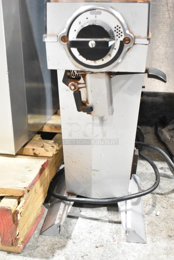 Mahlkonig K32S10 commercial coffee grinder, 115 volts, slight wear, countertop model, adjustable grind settings visible.