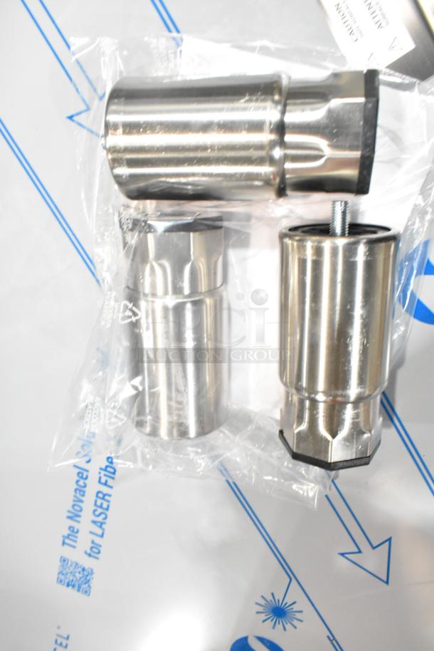 Stainless steel legs and hardware for Cooking Performance Group oven, model 351COFT4M, new in packaging.