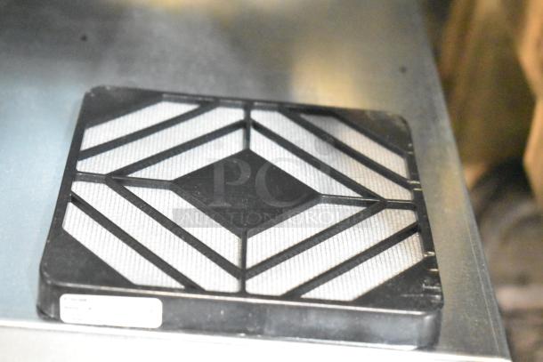 Cooking Performance Group 351COFT4M Convection Oven, countertop model, 4 trays, moisture injection, broken glass visible.