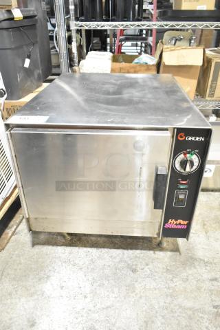 Groen HY-3E HyPer Steam Commercial Electric Single Deck Steam Cabinet, 240V, 3 Phase, stainless steel build, used condition.