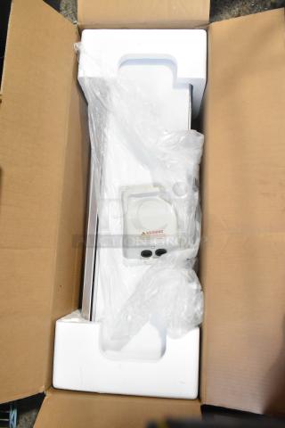 IN ORIGINAL BOX! Total Tactic FP10788US-22WH Split Type Room Air Conditioner, new, in packaging, visible warning label.