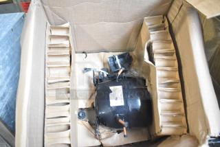 Brand new Cubigel NUT70NR compressor in a box. Visible label; scratch and dent condition. For APT-48, APT-60, and others.