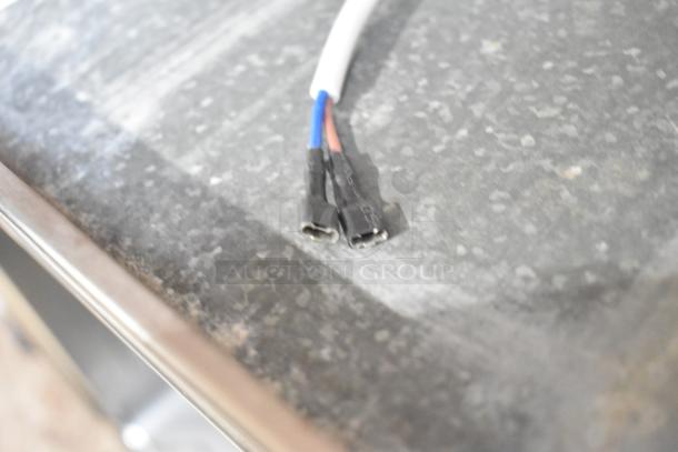 Alt text: Close-up of Cubigel NUT70NR Avantco compressor wiring connectors, scratch and dent condition.