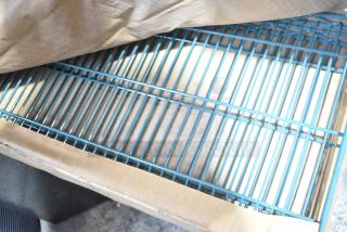 Box of 2 Metro 1448NK3 Super Erecta wire shelves, Metroseal 3 finish, 14"x48", visible packaging, brand new condition.