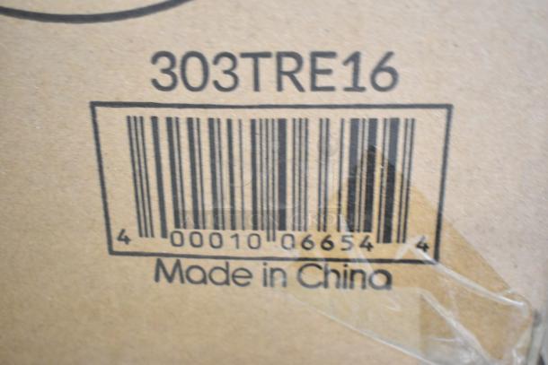 Barcode and text on box reading "303TRE16 Made in China."