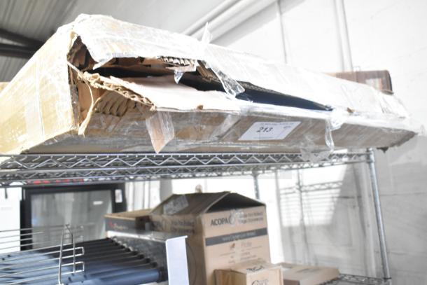 BRAND NEW SCRATCH AND DENT Avantco 2240057201 sliding door, compatible with BCD-72-SB and BC-72-SB display case, in damaged packaging.