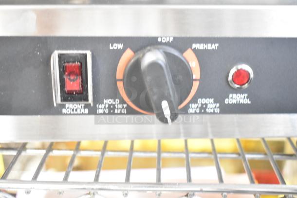 BRAND NEW 2025 Nemco 8045SXW-SLT hot dog roller grill controls. Features GripsIt coating, 45-dog capacity, 120V, 1 Phase.