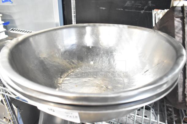 Metal bowl with a hammered finish, shows signs of wear, auction includes 18 varied items in total.