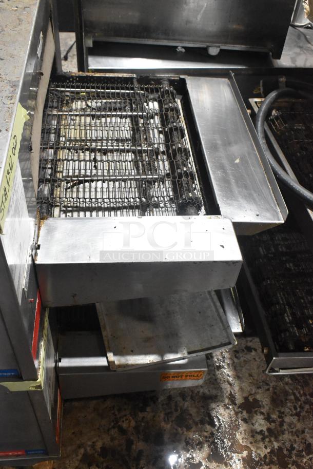 Middleby Marshall CTX DZ33T conveyor pizza oven, stainless steel, electric, on casters, 208V, used condition.