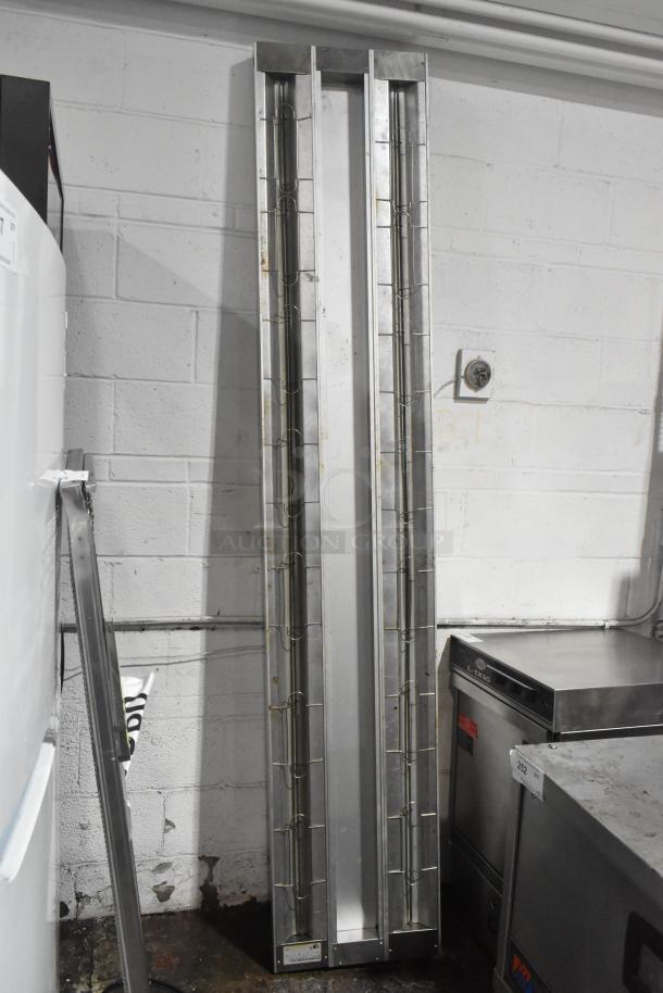 Hatco GRAH-96D commercial heat strip warmer, 208 volts, 1 phase, vertical position, stainless finish, good condition.